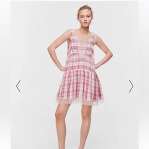 Peter Alexander Pink Plaid Sleeveless Dress M